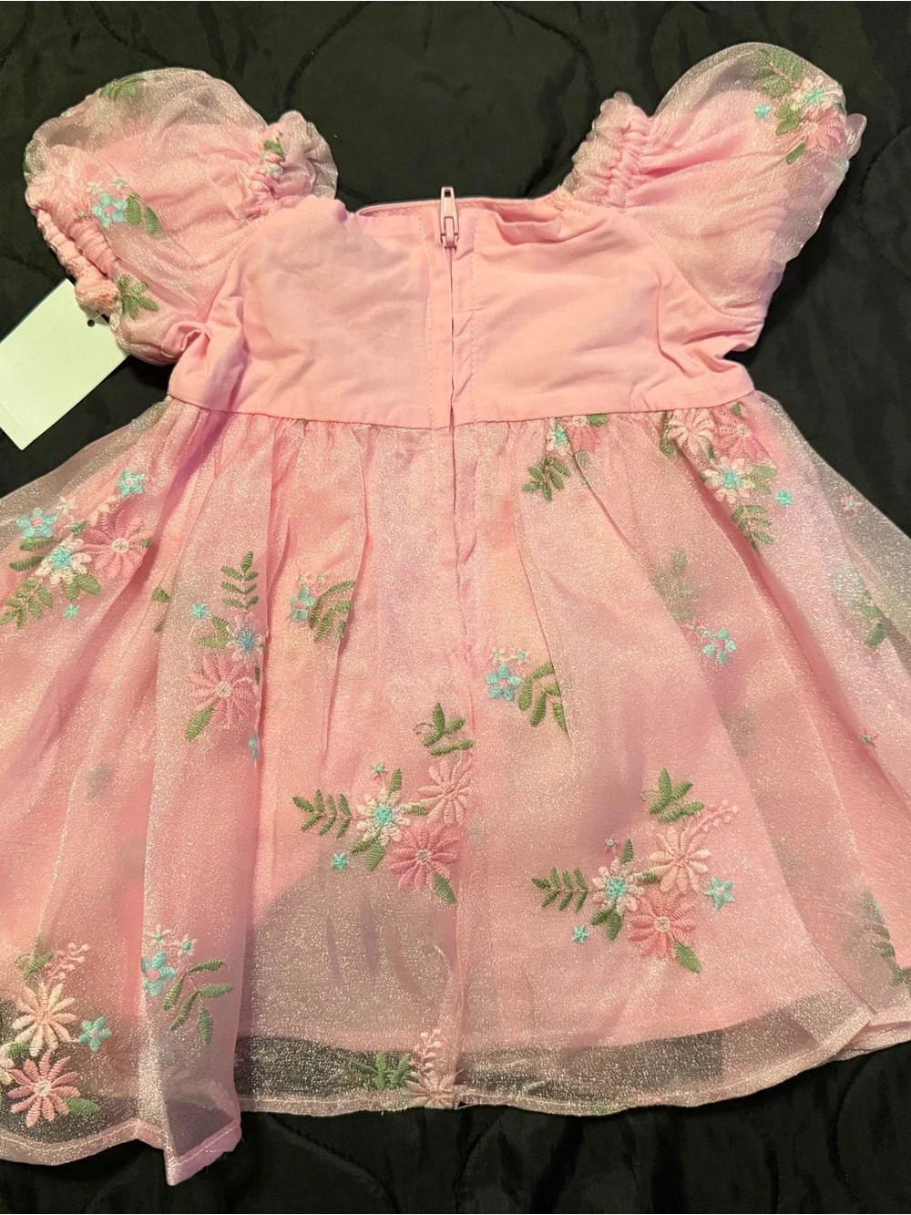 Audrey Camille (target brand ) Girls Pink Floral Tulle Party Dress -12Months